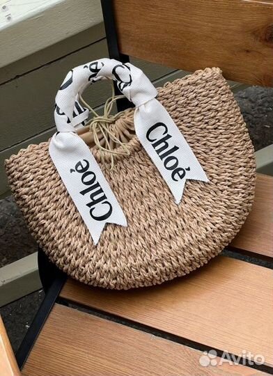 Сумка Chloe плетеная большая