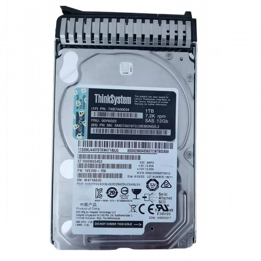 [00YK023] Жесткий Диск Lenovo 7xb7a00034 1tb Sas 2,5" Hdd 00yk023