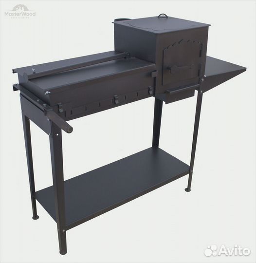 Мангал с печью под казан