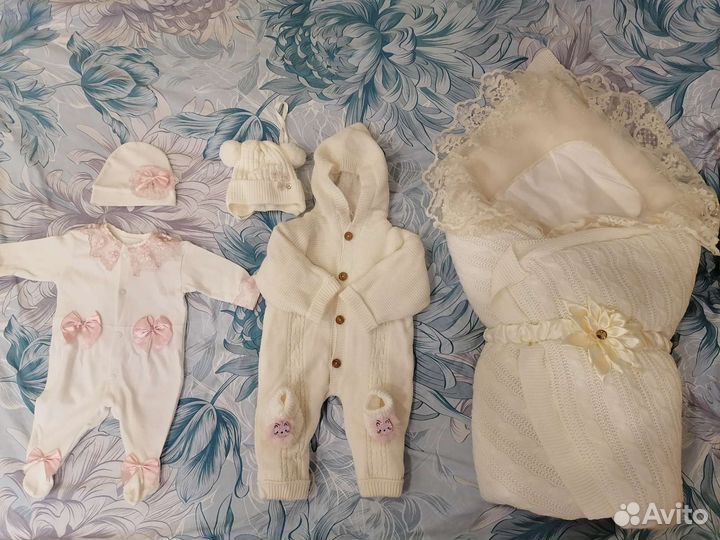 Комплект на выписку для девочки (зимний)