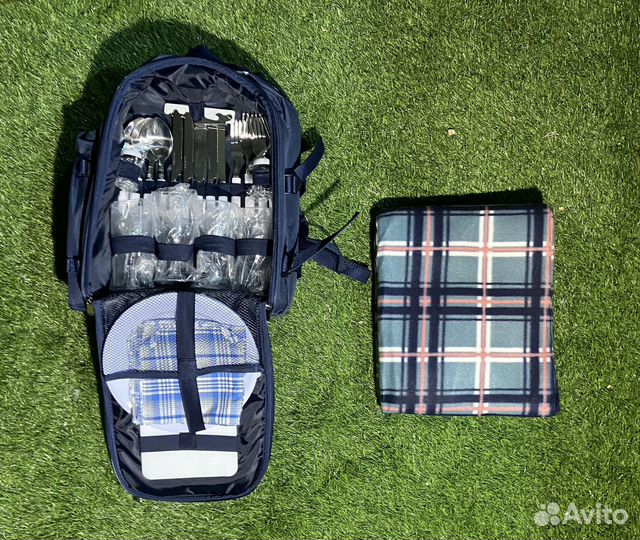 Туристический набор походной посуды для пикника