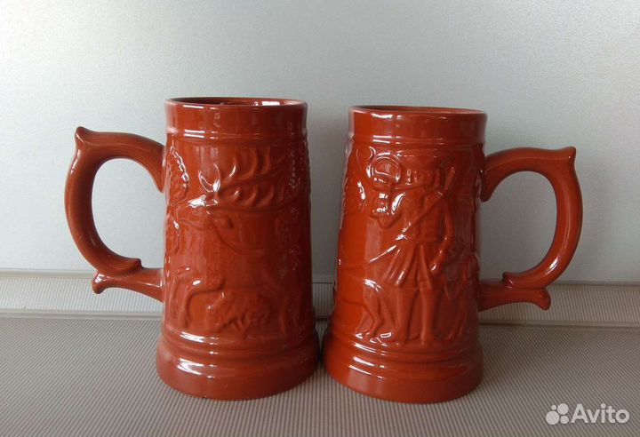 Пивная кружка керамическая, штоф графин