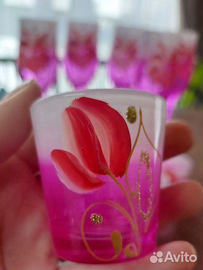 Набор бокалов для шампанского и рюмки