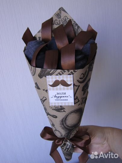 Подарки мужчинам. Букеты из носков