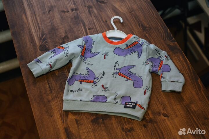 Толстовка для мальчика 80 на флисе