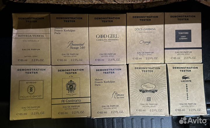 Тестеры известных парфюмов ОАЭ