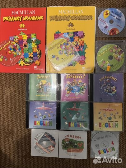 Учебники, диски, тетради по немецкому, англ,фран