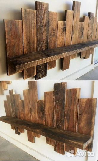 Полочки из амбарной доски
