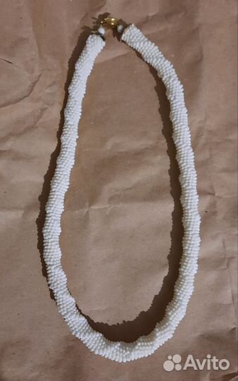 Колье жгут из бисера