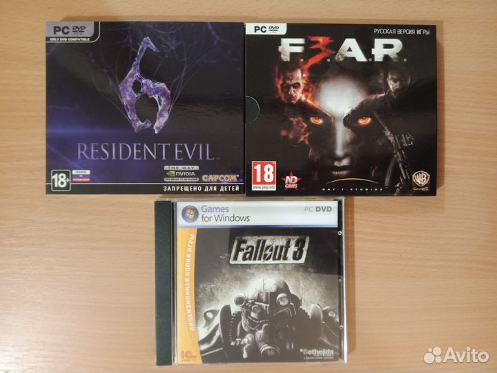 Компьютерные Игры Resident Evil 6 Fear 3 Fallout 3