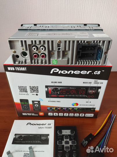 Магнитола процессорная Pioneer съемная панель 60Вт