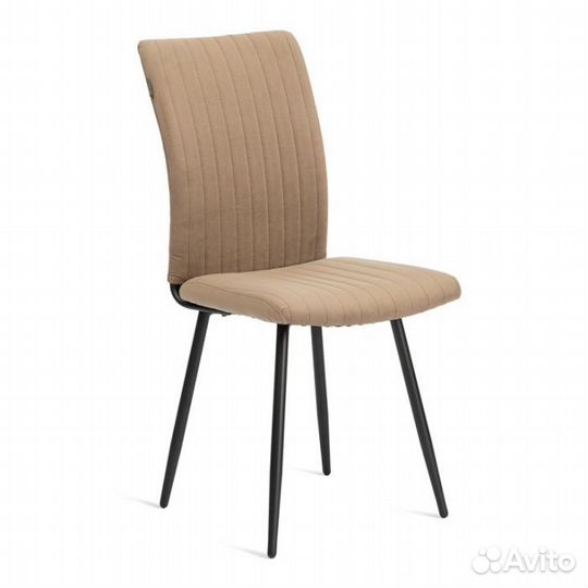 Стул Monte Carlo ткань велюр, бежевый/черный