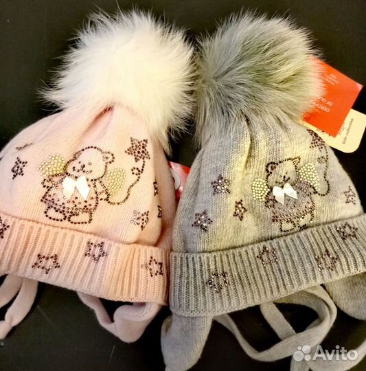 Детские шапки для девочек,весна