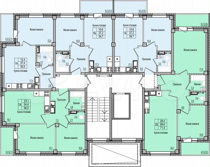 1-к. квартира, 39,7 м², 9/10 эт.