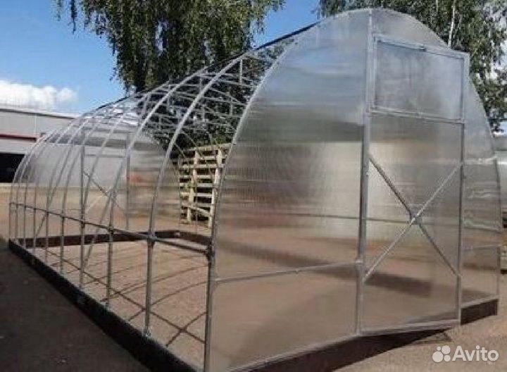 Теплица двойная дуга