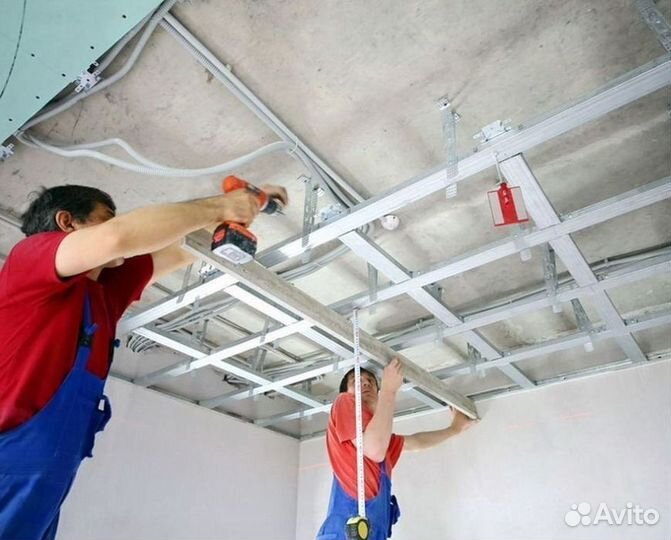 Монтаж гипсокартона / Гипсокартонщики