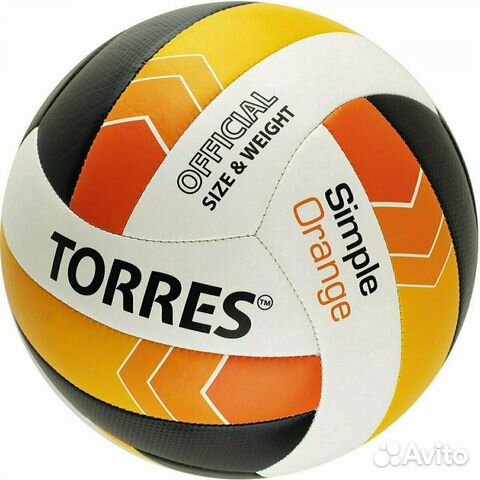 Мяч волейбольный torres Simple Orange, V32125