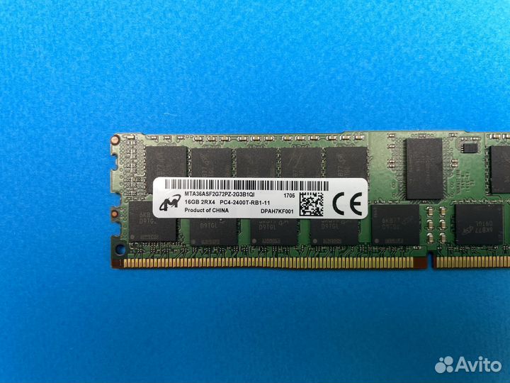 Серверная DDR4 16GB 2400 MHz micron ECC REG
