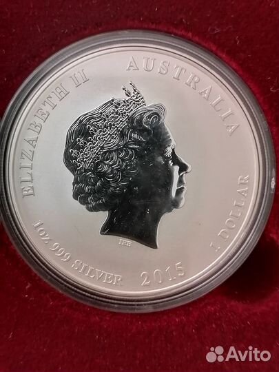 Серебро 1 унция 999 проба Лунар 2