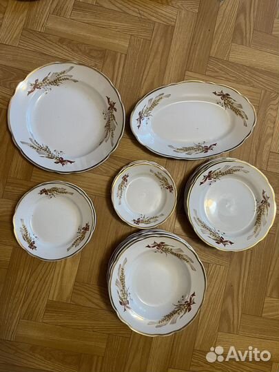 Сервиз столовый набор посуды тарелки блюдо