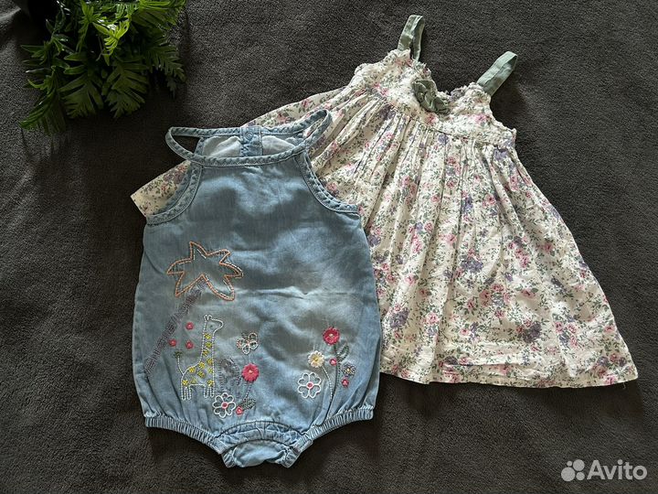 Боди Mothercare 74 80 новый платье Benetton