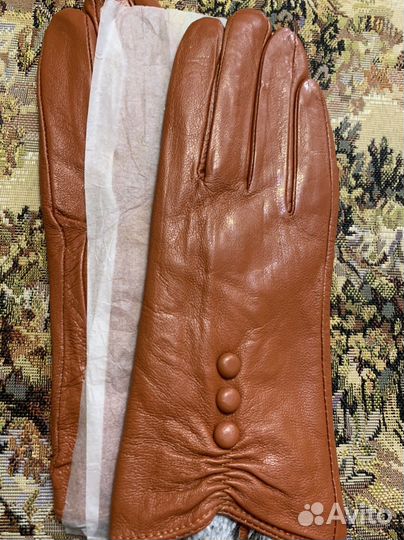 Перчатки, натуральная кожа