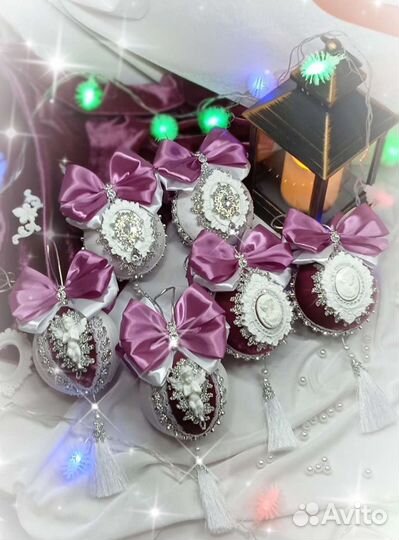 Новогодние шары ручной работы