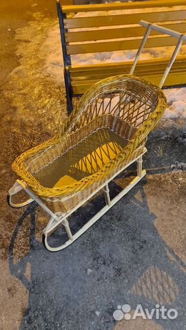 Детские санки плетеные