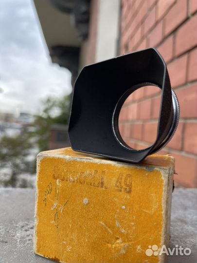 Бленда металлическая на объектив с резьбой 49mm