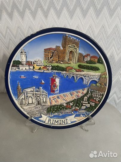 Тарелка декоративная Rimini italy