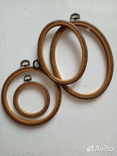 Пяльца для вышивания деревянные и каучуковые