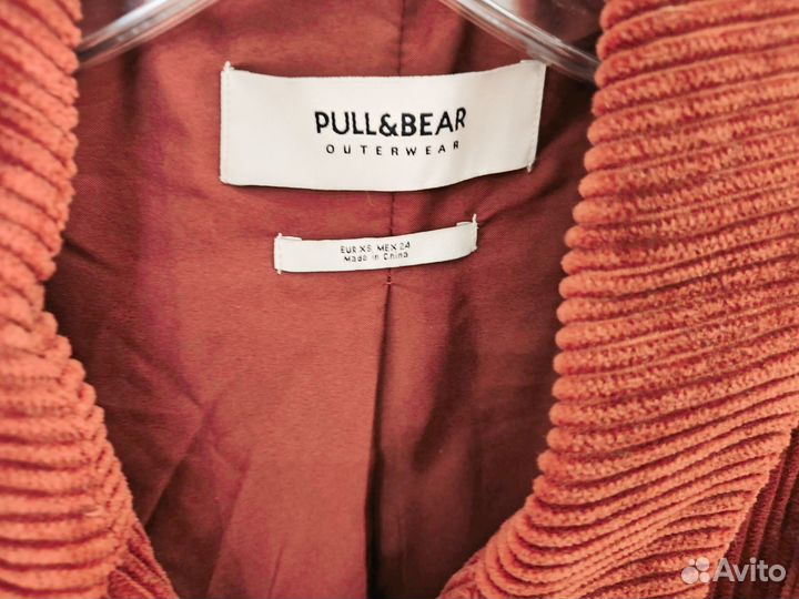 Вельветовое пальто 40 42