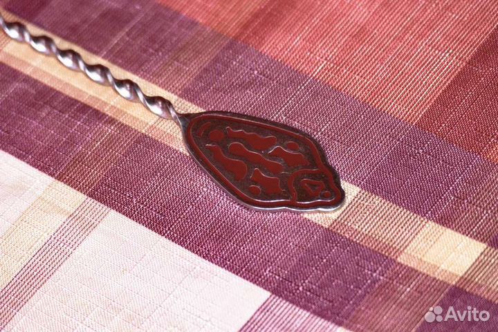 Лопатка ажурная СССР витая ручка эмаль