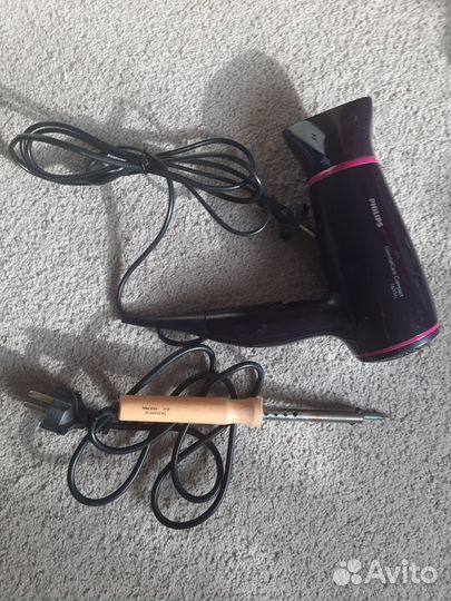 Фен philips 1600 Вт, паяльник 60 вт
