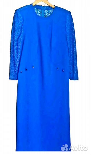 Платье синее