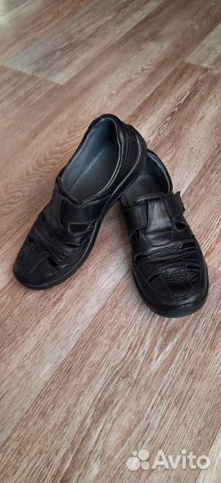 Туфли школьные кожаные