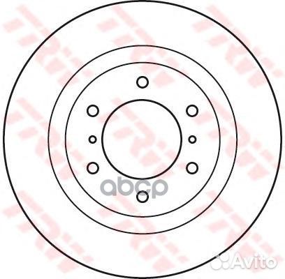 Диск тормозной перед mitsubishi pajero IV