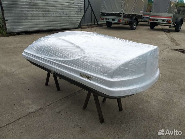 Автобокс на крышу Koffer 430 белый