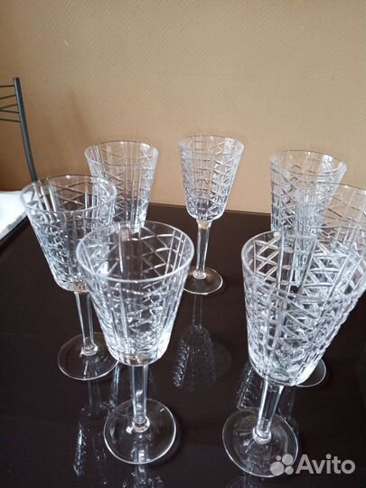 Хрустальные фужеры высокие СССР