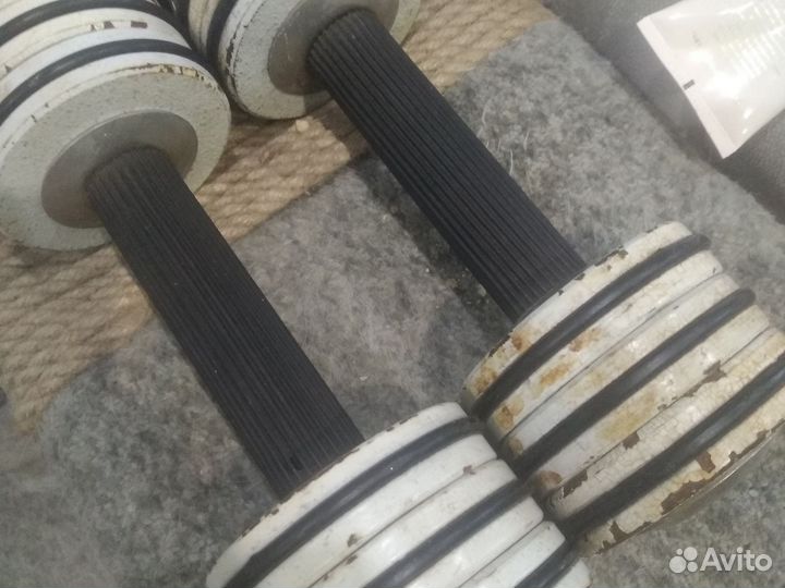 Гантели разборные обрезиненные