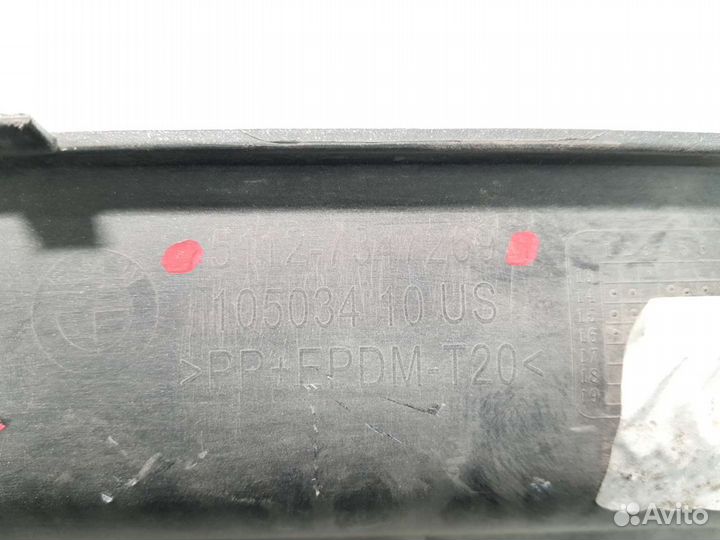 BMW f25 X3 lci (14-17) накладка бампера заднего