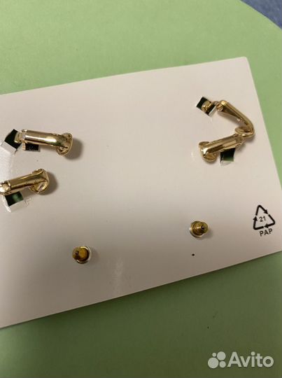 Серьги 2 пары