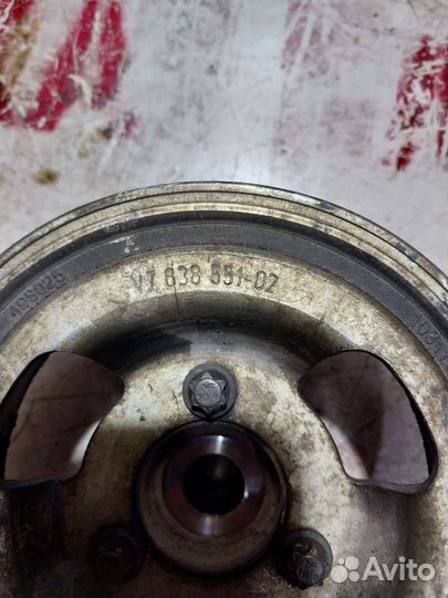 Шкив коленвала peugeot 308 ep6