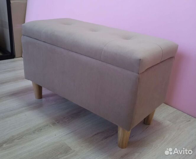 Банкетка пуфик с ящиком