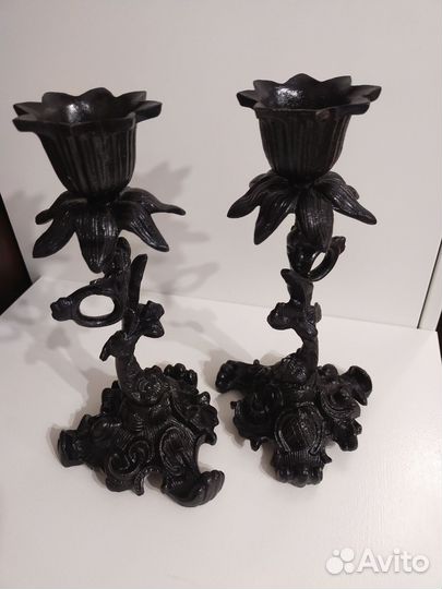 Подсвечники пара Каслинское литье