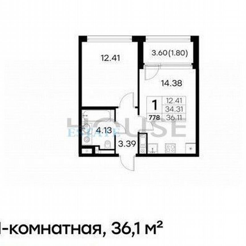 1-к. квартира, 35 м², 4/19 эт.