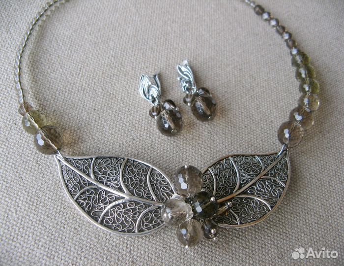 Комплект с раухтопазом 