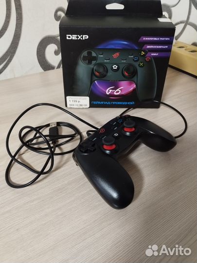 Геймпад проводной dexp G-6 черный