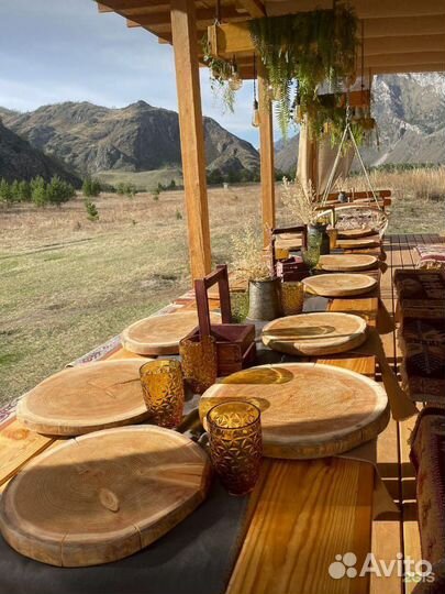 Спилы декоративные для стола