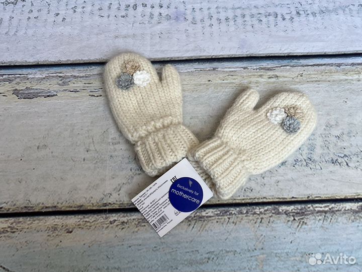 Варежки рукавицы новые на девочку 3-4 года